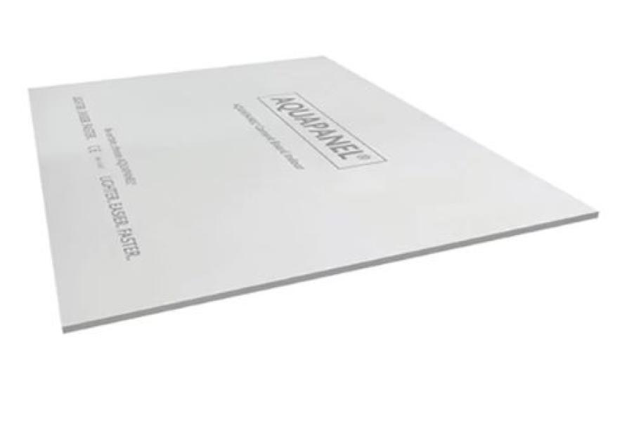 Lastra Knauf Aquapanel Indoor in cemento grigia per supporto piastrelle ambienti umidi