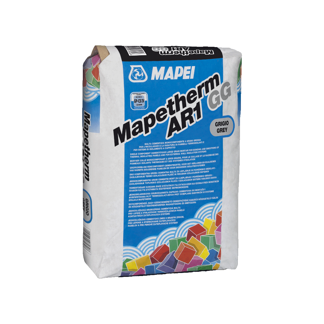 sacco mapei mapetherm ar1 gg grigio malta cementizia per cappotto 25 kg