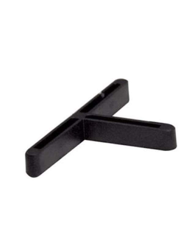 distanziatore a t 3 mm in plastica nero viridex per posa piastrelle e pavimenti confezione 250 pezzi