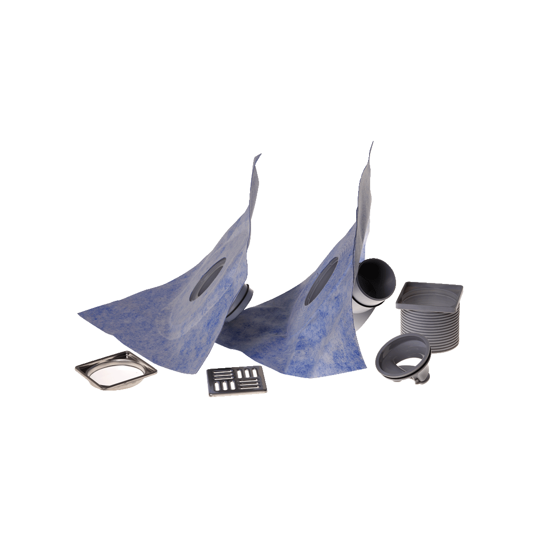 mapei mapei - drain vertical e lateral kit scarico a pavimento inox 100x100 mm - foto 1