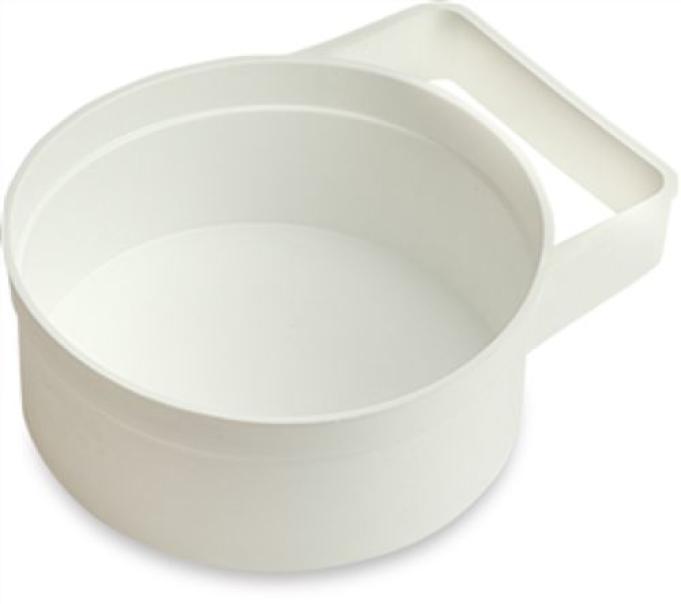 tazza alta per gesso Bulova con manico ergonomico in plastica bianca