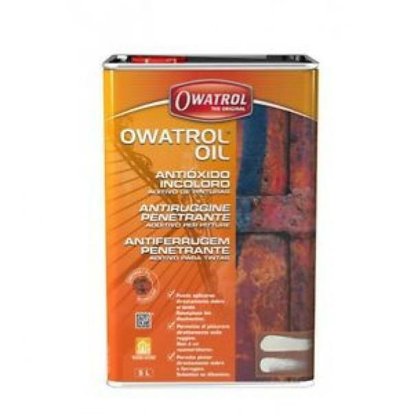 tanica Owatrol Oil antiruggine trasparente penetrante 5 litri per metalli e ferro