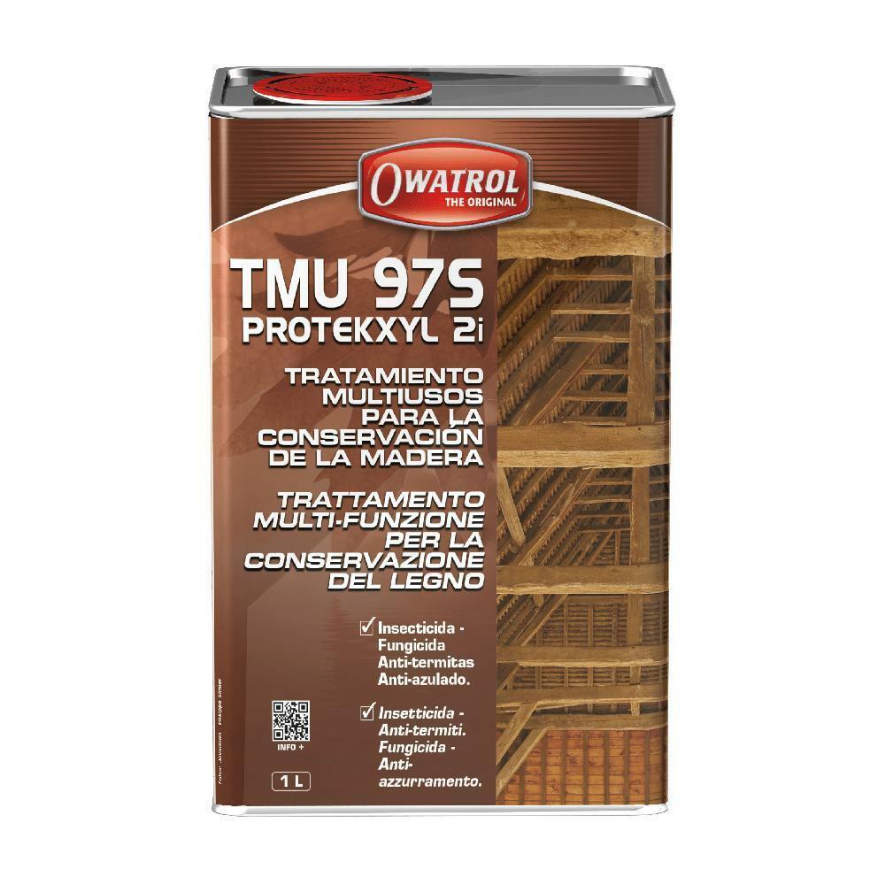 owatrol owatrol - tmu 97s insetticida e fungicida per legno preventivo e curativo lt 1 - foto 1