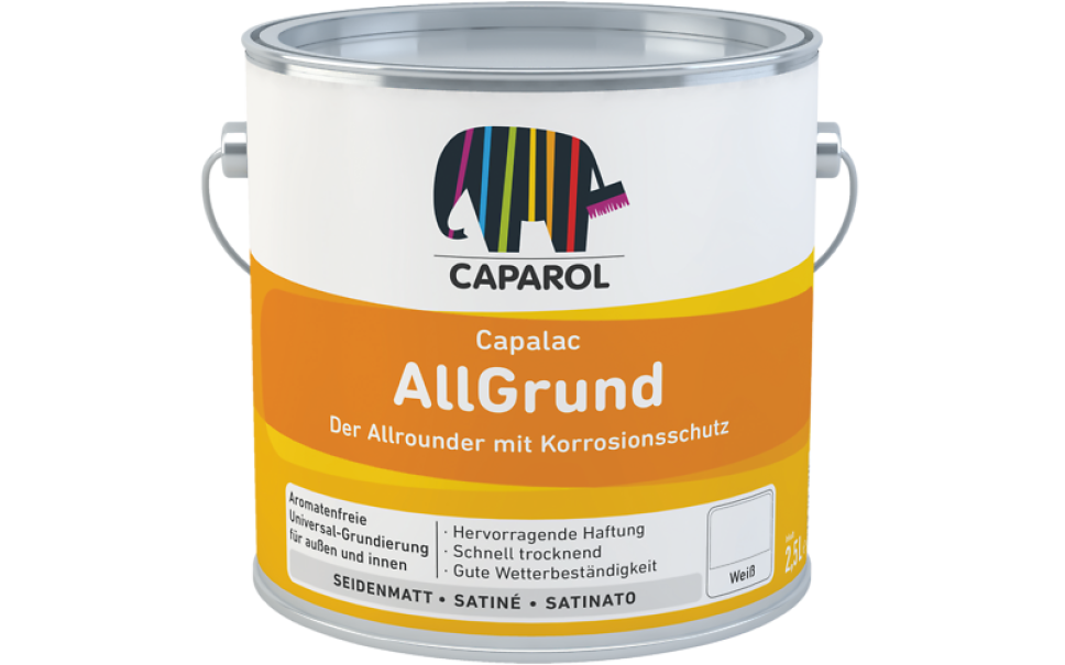 caparol caparol - capalac allgrund grigio ral 7001 0,75 lt - foto 1
