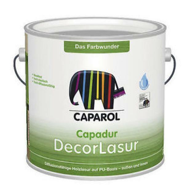caparol caparol - capadur decorlasur incolore 2,5 lt finitura impregnante cera trasparente legno ad acqua - foto 2
