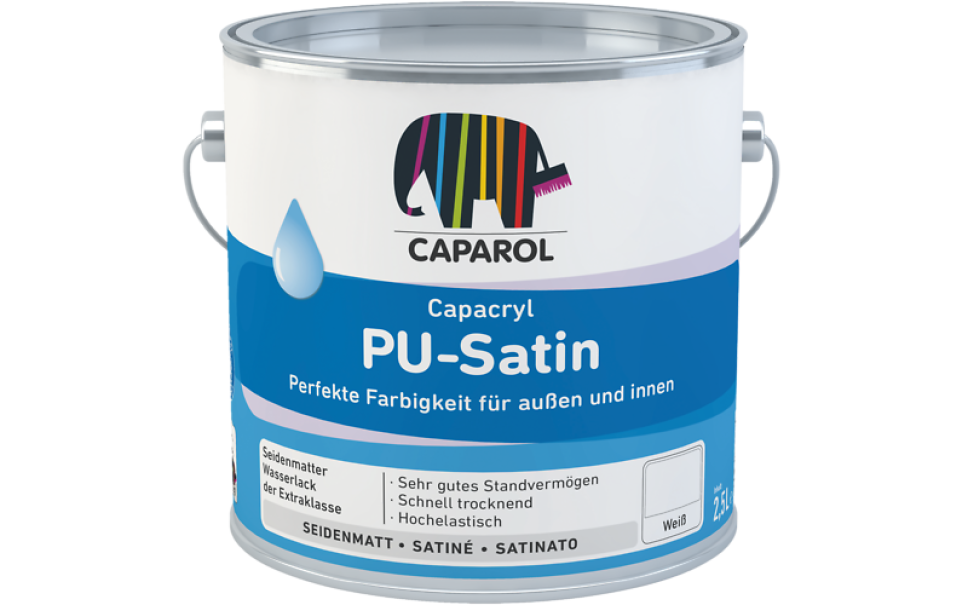 caparol caparol - cex capacryl aqua pu satin base 1/w lt 2.4 - foto 1