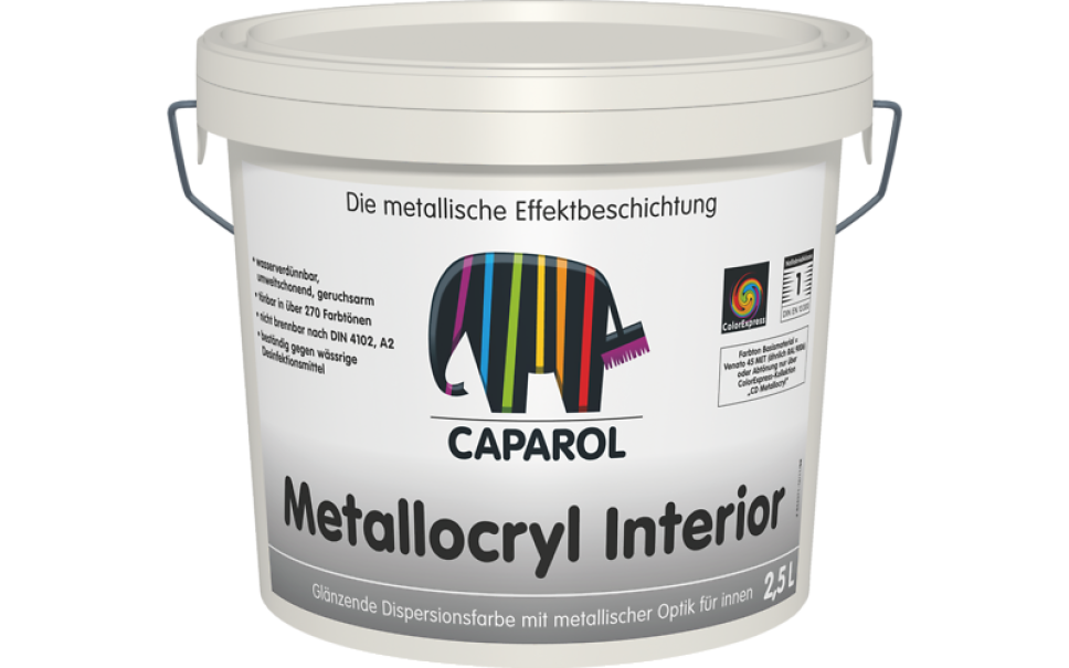 caparol caparol - metallocryl interior 5 lt - foto 1