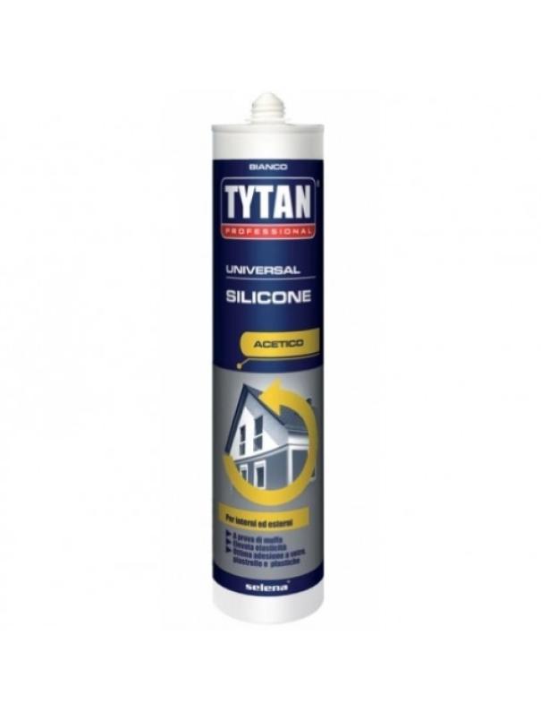 Cartuccia silicone universale acetico Tytan Professional 280 ml trasparente per sigillatura