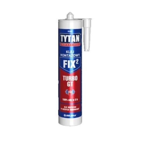 Adesivo di montaggio Tytan Professional Galop Fix bianco 290 ml per incollaggi universali