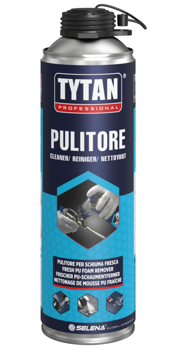 tytan professional pulitore schiuma poliuretanica multifunzione 500ml utilizzo professionale - foto 1