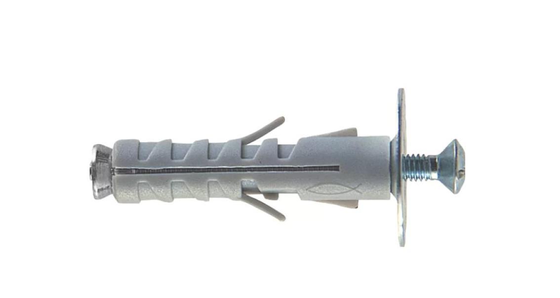 fischer fischer - tassello nylon sb con vite t.s.c. taglio combinato 40mm sb 9/4 prezzo al pezzo - foto 1