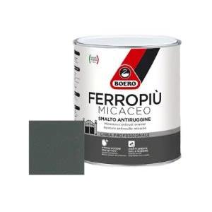 Smalto anticorrosivo  ferropiu micaceo grigio ghisa grana fine 0.75 litri per esterni e interni