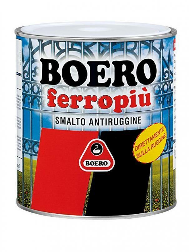 boero boero - ferropiù smalto antiruggine brillante  lt 2,5 grigio antico - foto 2