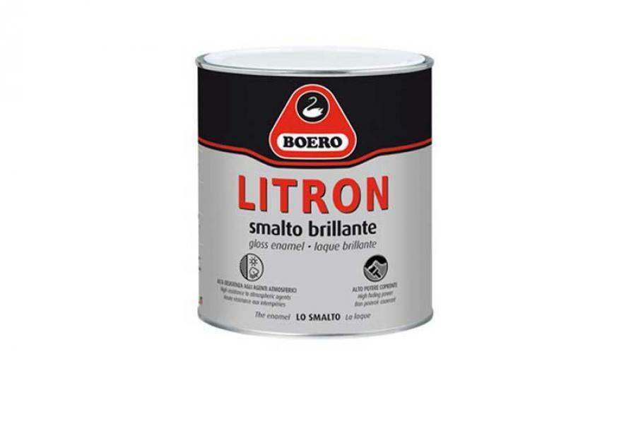 boero boero - litron smalto brillante colore verde inglese 0,75 litri, ideale per interni ed esterni - foto 1