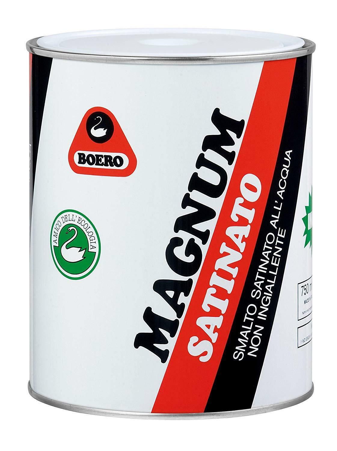 boero boero magnum per muri satinato bianco 10 lt smalto effetto satinato all'acqua - foto 1
