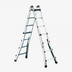 - scala telescopica alluminio 7 7 gradini pieghevole professionale