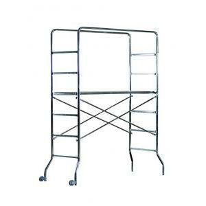 Trabattello super trio acciaio 2,18 mt con piano di lavoro incluso