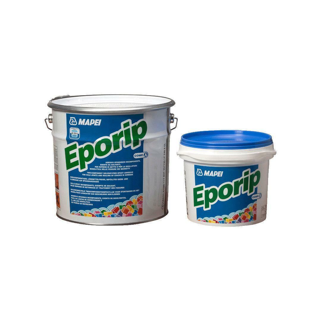 Kit adesivo epossidico bicomponente Mapei Eporip 10 kg per sigillature e incollaggi professionali