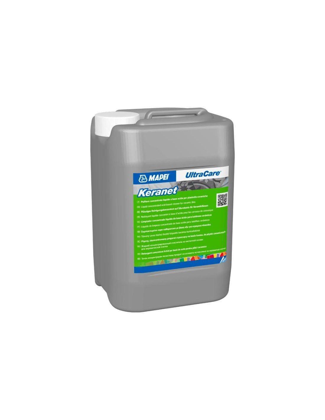 tanica mapei keranet liquido 5 kg pulitore acido professionale per cementizi e ceramiche