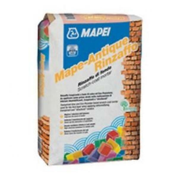 sacco di malta da rinzaffo traspirante mapei antique rinzaffo 20 kg per intonaci deumidificanti