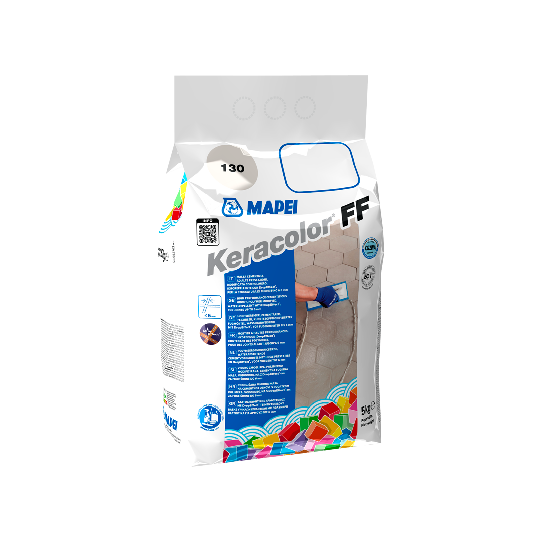mapei mapei - keracolor ff malta cementizia col. idrorep. fughe fino 6 mm kg 5 nr. 132 beige 2000 - foto 1