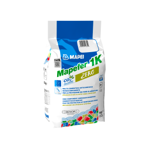 - mapefer 1k zero sacco 5 kg malta cementizia anticorrosiva blu