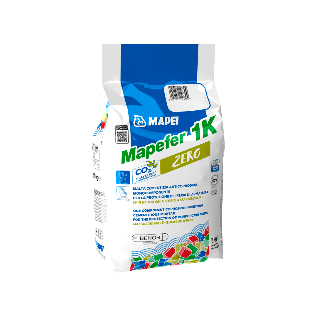 sacco mapei mapefer 1k zero 5 kg malta cementizia anticorrosiva blu per ferri armatura