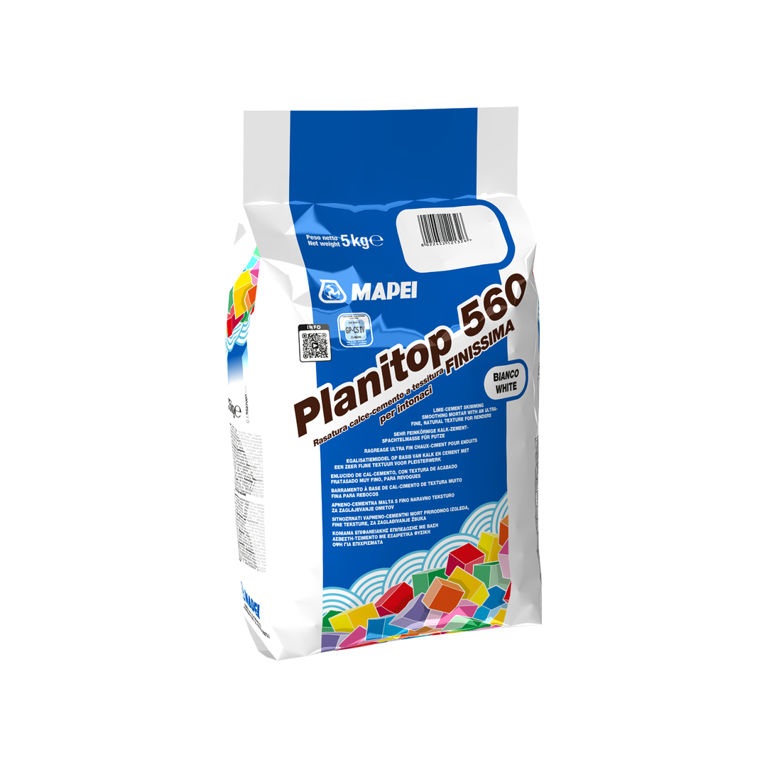 sacco rasante mapei planitop 560 finitura bianca intonaci interni esterni