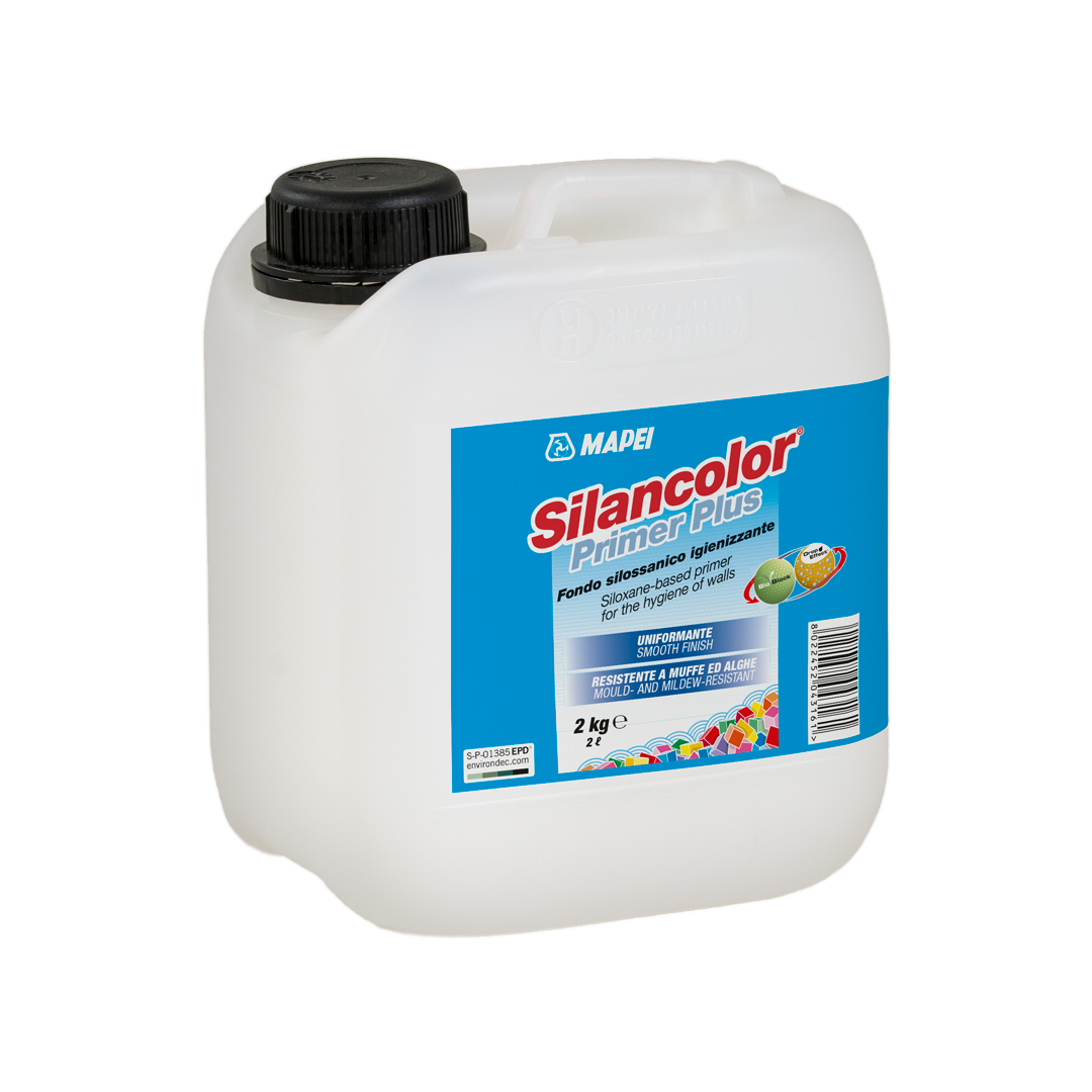 primer silossanico igienizzante mapei silancolor plus 10 kg per interni ed esterni confezione originale