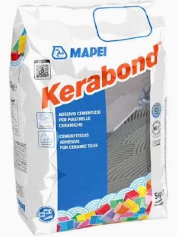 Sacchetto Mapei Kerabond grigio adesivo cementizio professionale per piastrelle 5 kg