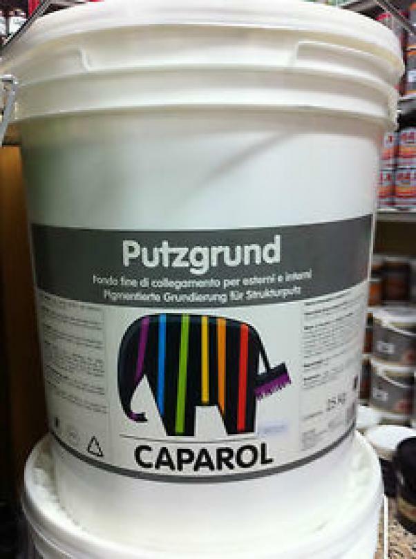 caparol caparol putzgrund bianco 25 kg fondo fine di collegamento per esterni e interni - foto 1