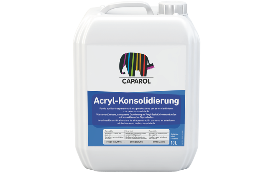 caparol mineral konsolidierung 5 lt consolidante e isolante acrilico - foto 1