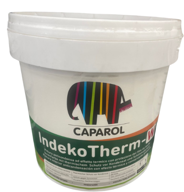 caparol caparol indekotherm w 5  lt pittura lavabile anticondensa ad effetto termico con protezione del film da muffe - foto 1