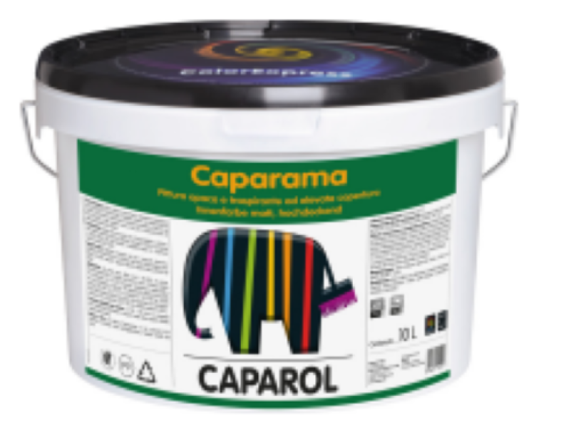 Secchio di pittura murale superopaca Caparol Caparama base 3 per interni 4,7 litri
