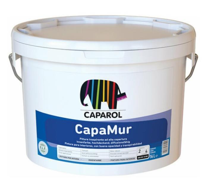 caparol caparol - capamur bianco 4 lt pittura traspirante alta copertura superopaca - foto 1