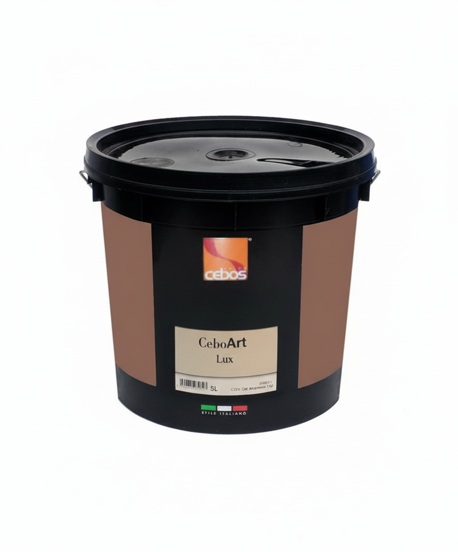 Secchio da 10 kg di stucco veneziano bianco Cebos per decorazioni interne di pregio