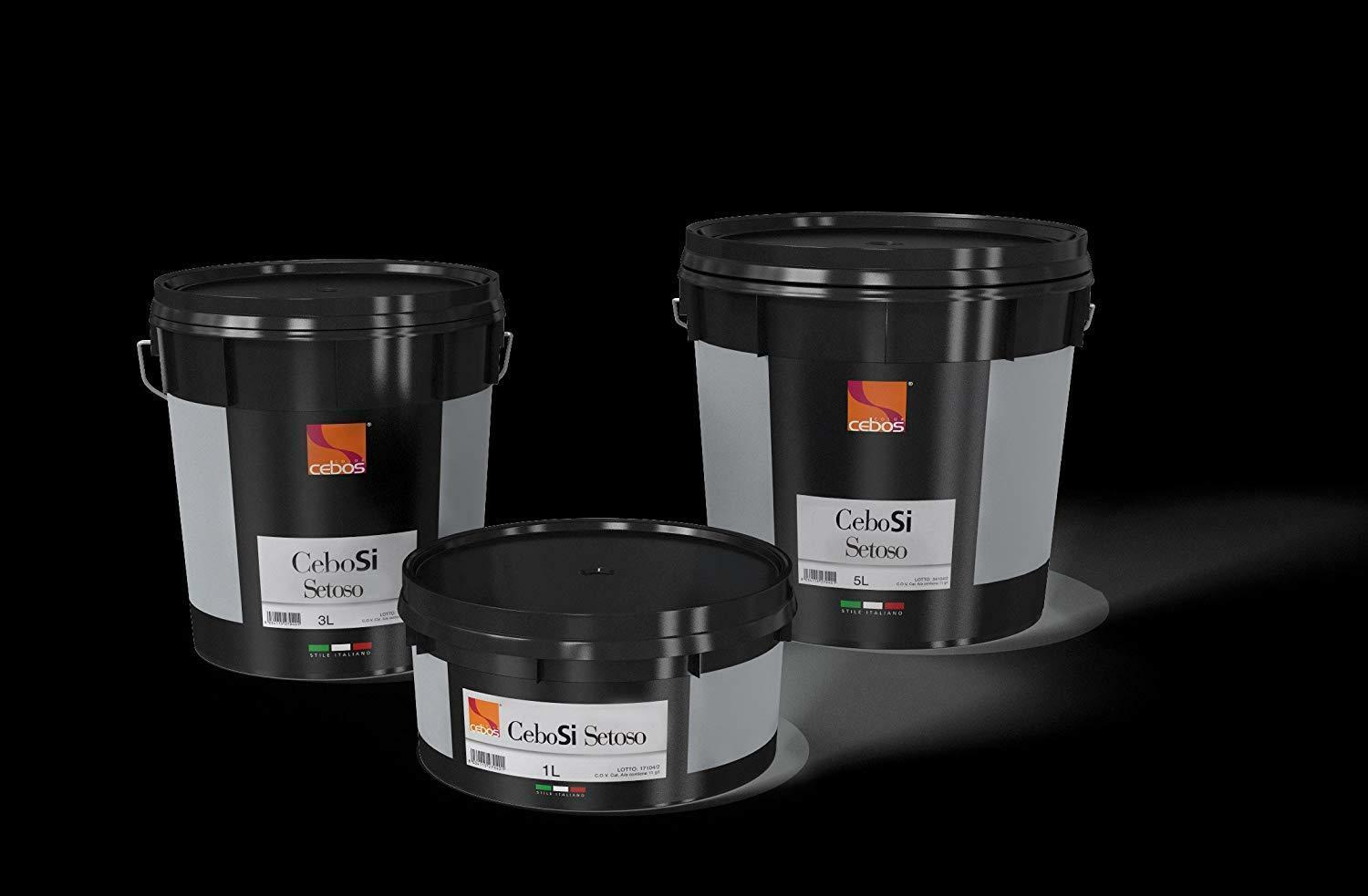 cebos cebos - cebosi setoso 5 lt pittura materica con delicati effetti di seta - foto 1