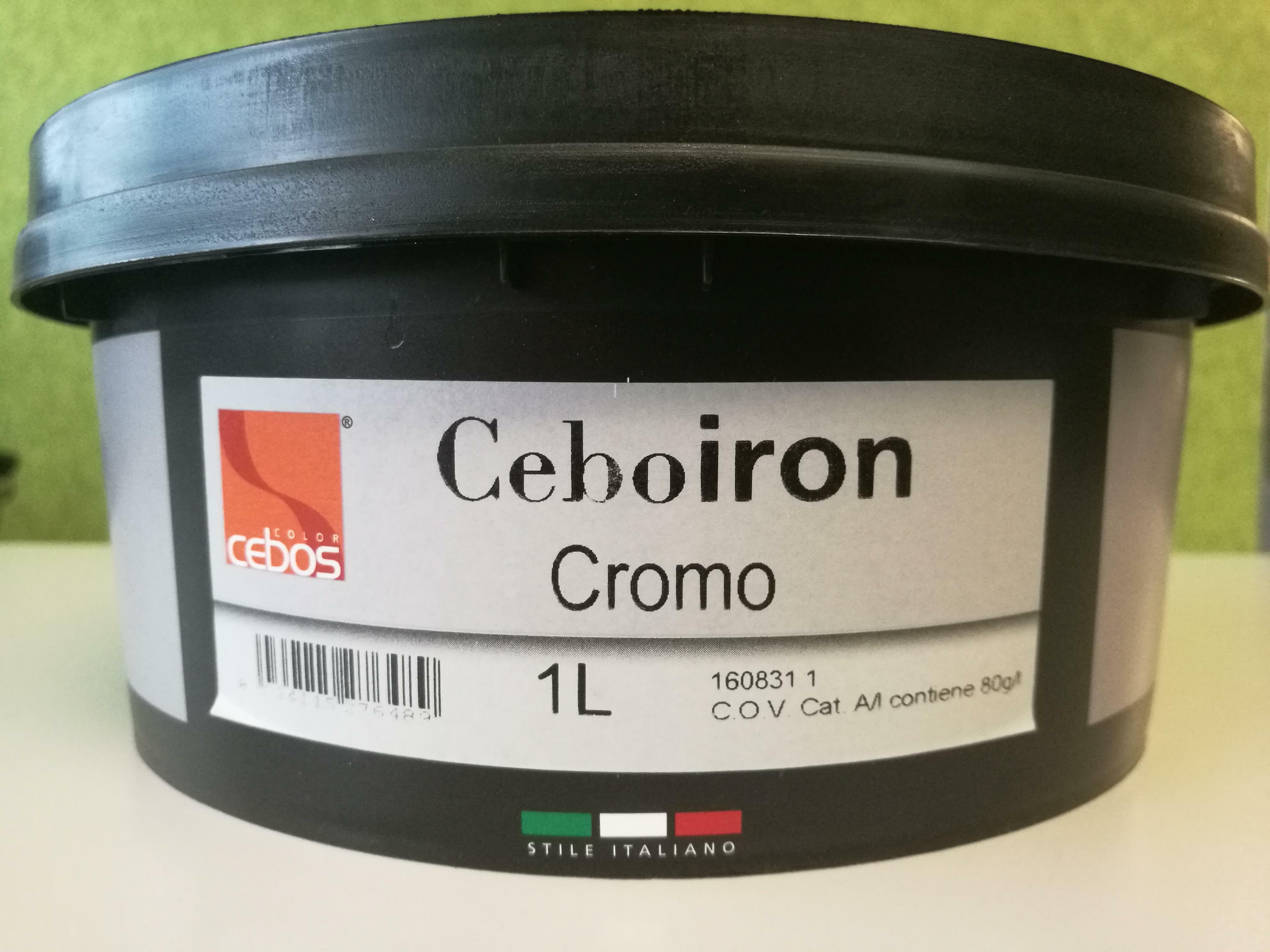 cebos cebos - ceboiron cromo 1 lt finitura effetto micaceo e perlescente - foto 1