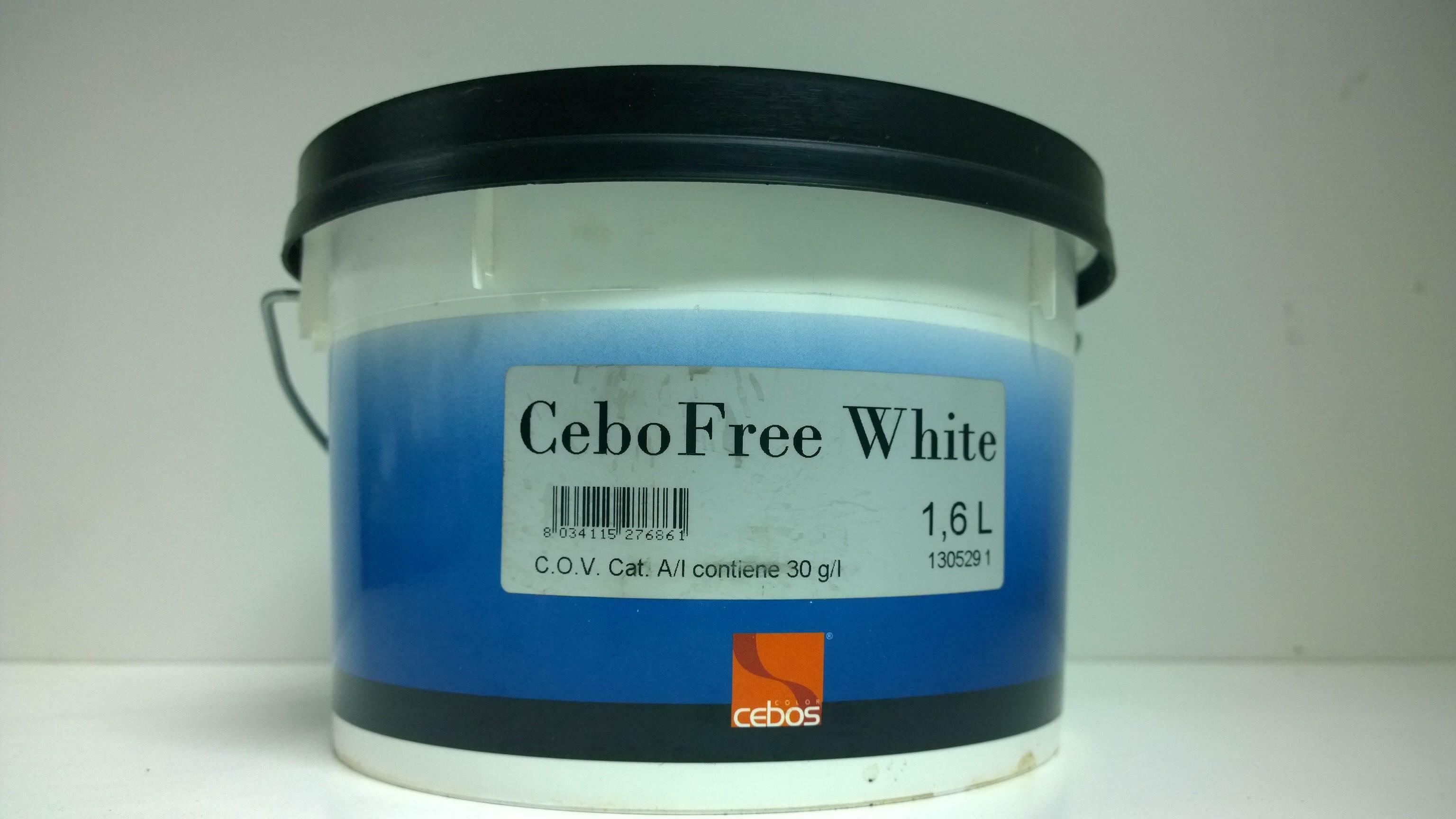 cebos cebos - cebofree white 1,6 lt finitura multicromatica allacqua per interni - foto 1