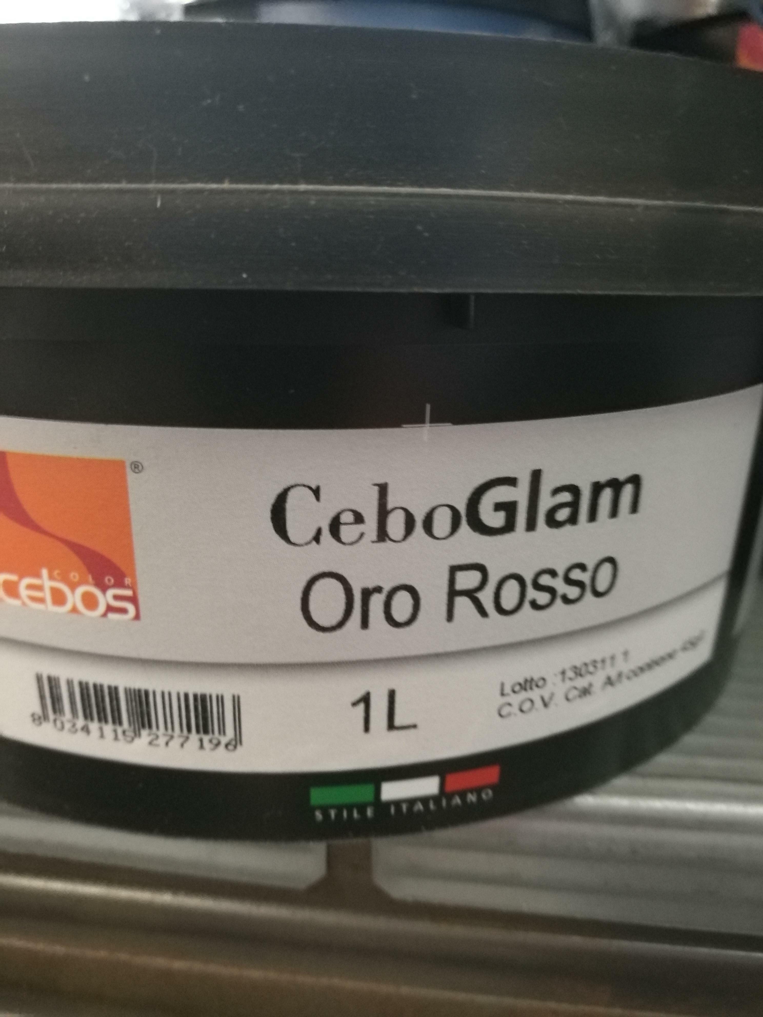 cebos cebos - ceboglam oro rosso 1 lt finitura a cera metallizzante - foto 1