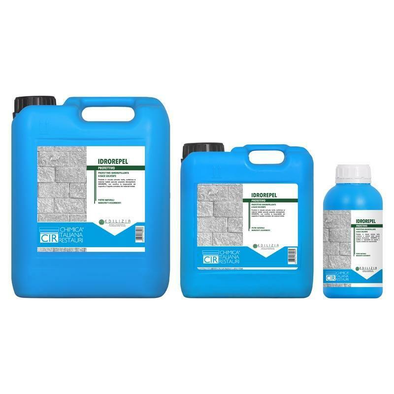 Protettivo silossanico traspirante idrorepellente CIR Idrorepel confezione 1 litro per pietre naturali e superfici assorbenti