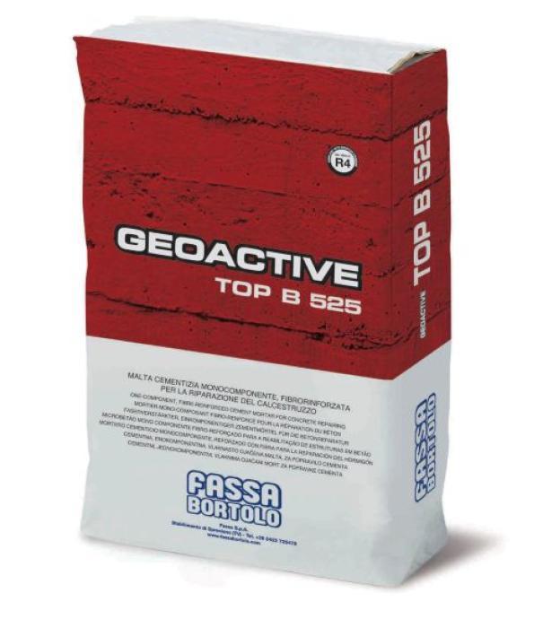 sacco malta cementizia Fassa Geoactive Top B 525 25 kg per ripristino calcestruzzo