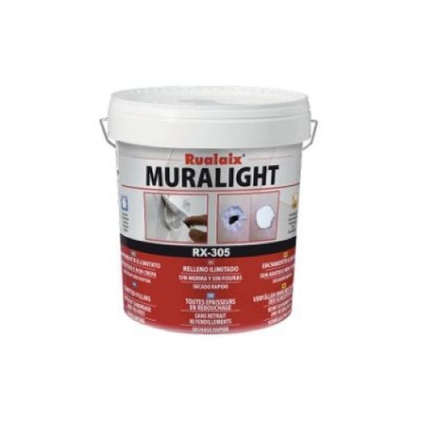 Stucco extra bianco ultraleggero Rualaix Muralight RX305 0.75 lt per lisciatura e riempimento superfici interne ed esterne