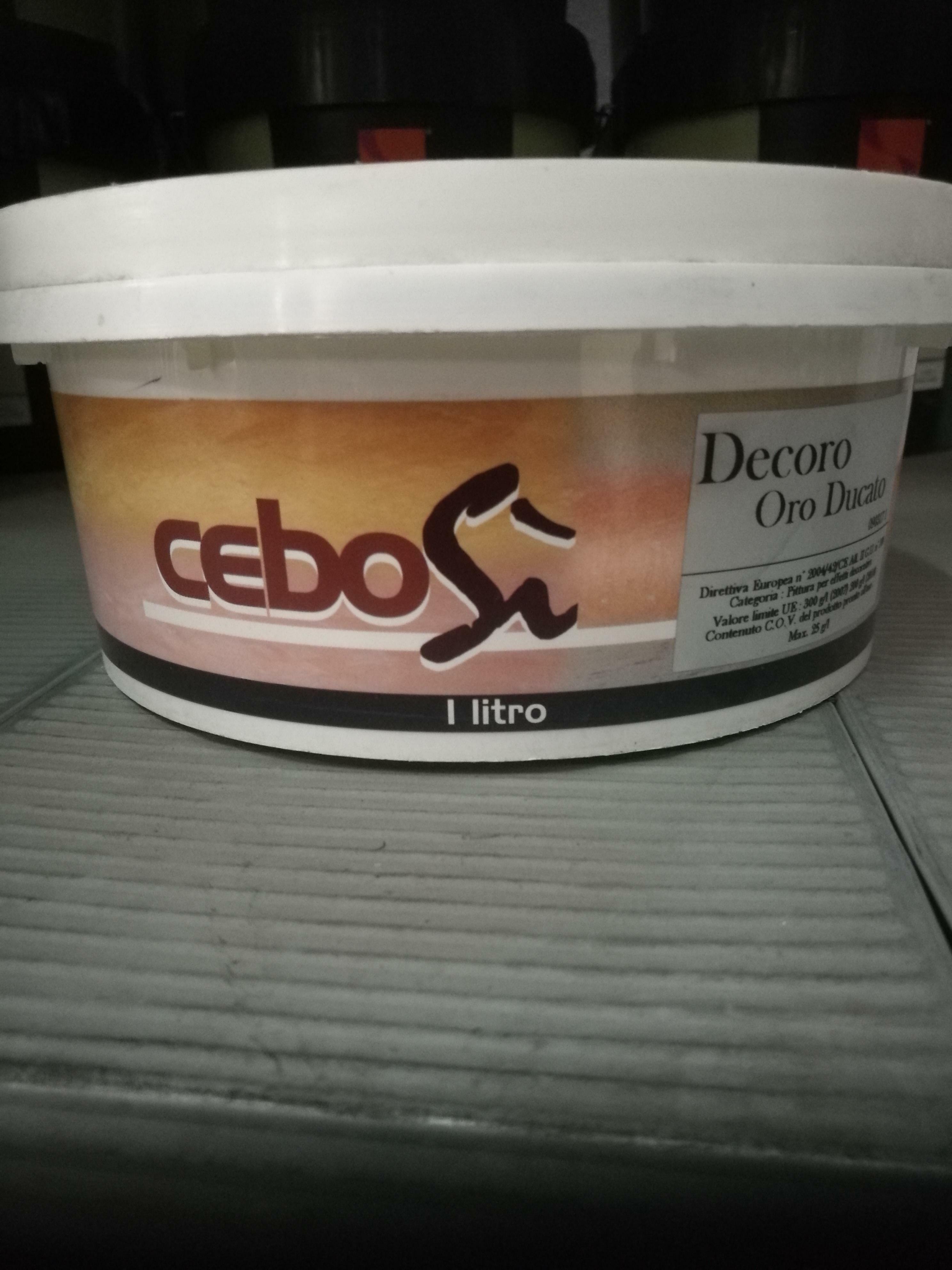 cebos cebos - cebosi decoro oro ducato 1 lt finitura con riflessi oro e argento - foto 2