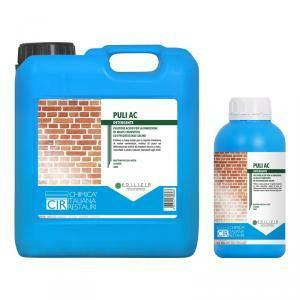 Detergente acido  puli ac per mattoni e pietre silicatiche 1 litro rimozione efflorescenze saline