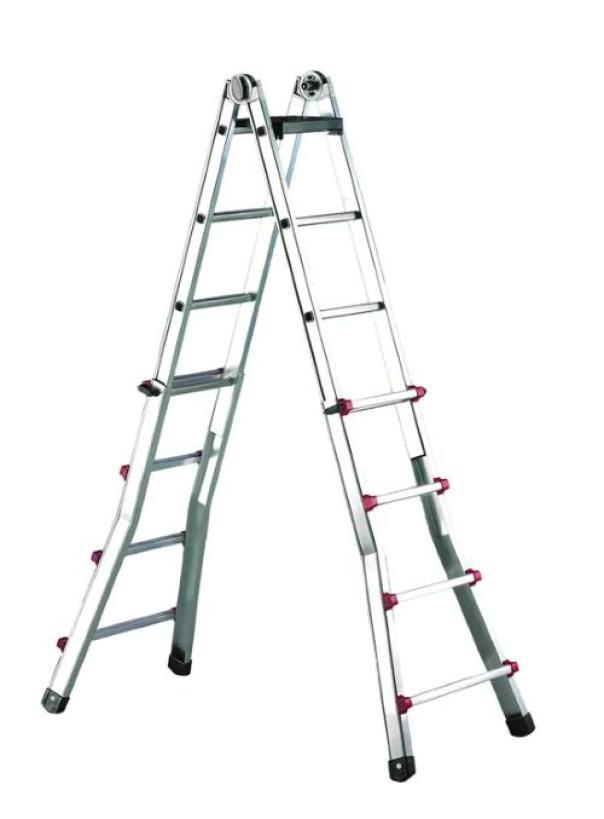 scala telescopica professionale in alluminio Svelt Scalissima 6 6 gradini estendibile