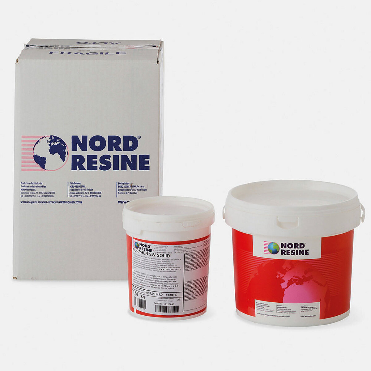 kit resina epossidica Nord Resine Norphen SW Solid bicomponente 7.5 kg confezione completa