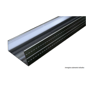 Guida metallica u 25x25 mm gratex 3 metri