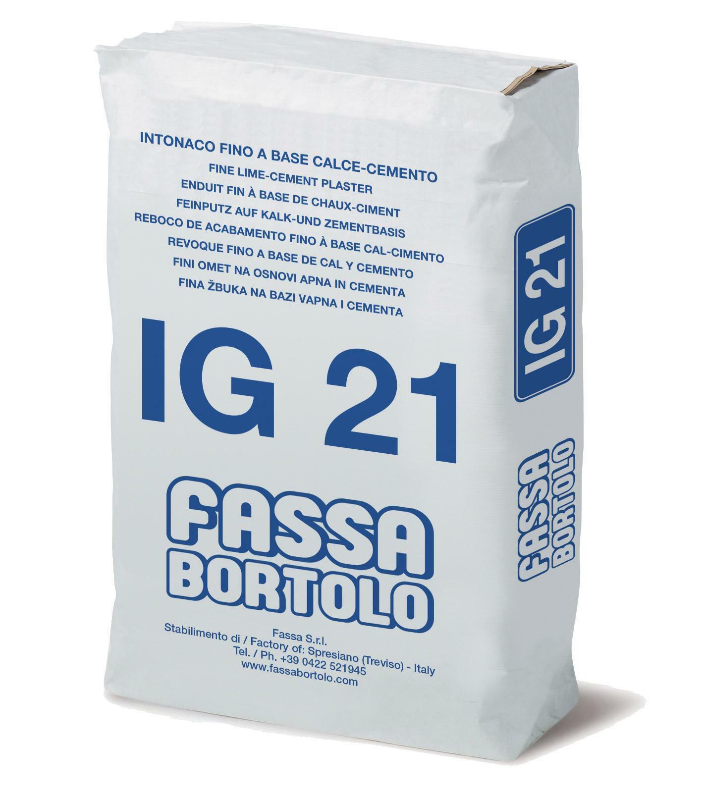 sacco fassa ig 21 rasante grigio intonaco finitura calce cemento 25 kg