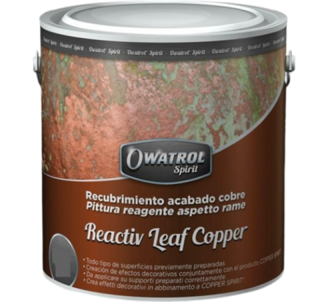 owatrol pittura reattiva rame owatrol reactiv leaf copper effetto decorativo 0.5 litri - foto 1